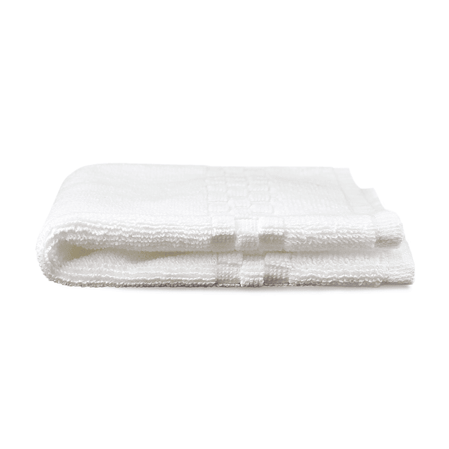 Toalla de cara SIGNATURE Nautica 100% algodón 33x33cm frescura y suavidad blanca