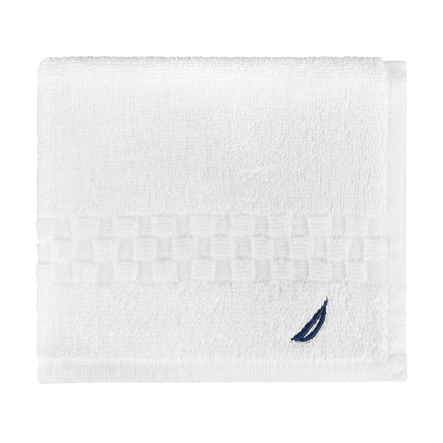 Toalla de cara SIGNATURE Nautica 100% algodón 33x33cm frescura y suavidad blanca