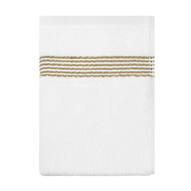 Toalla de cara MAV Nautica 100% algodón suave 30x50cm blanca-verde