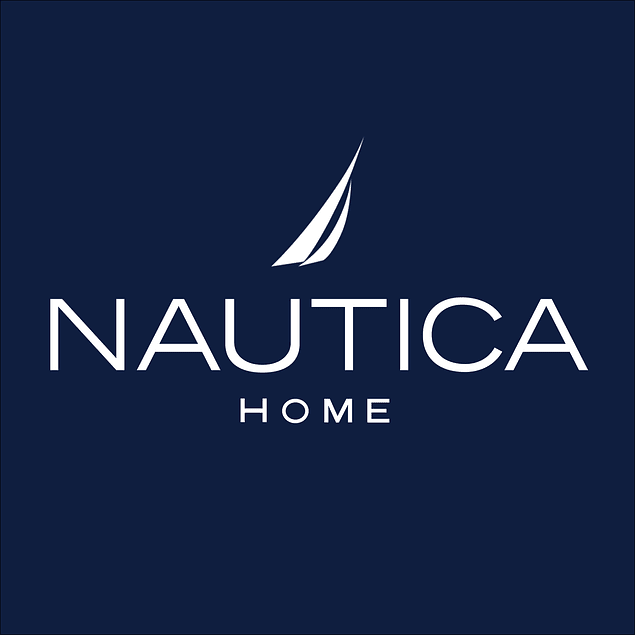 Toalla de cara MAV Nautica 100% algodón suave 30x50cm blanca-azul marino