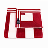 Toalla de playa 100% Algodón 163x81 CABANA roja