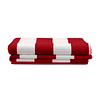 Toalla de playa 100% Algodón 163x81 CABANA roja