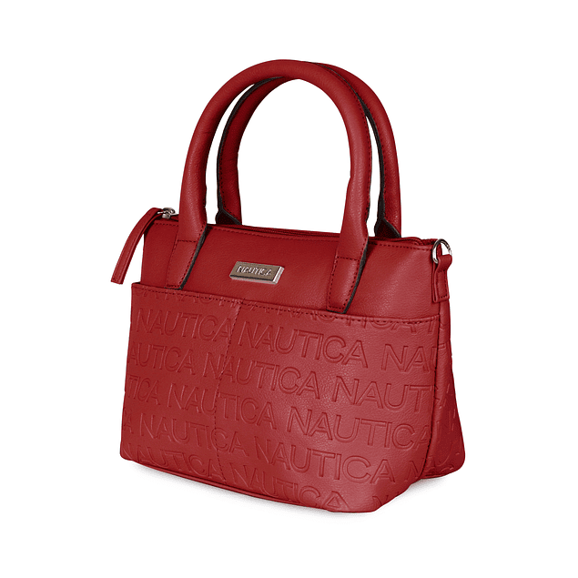 Pack Nautica Mochila Queen + Bolso tipo cartera Delray rojo