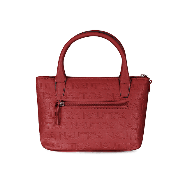 Pack Nautica Mochila Queen + Bolso tipo cartera Delray rojo