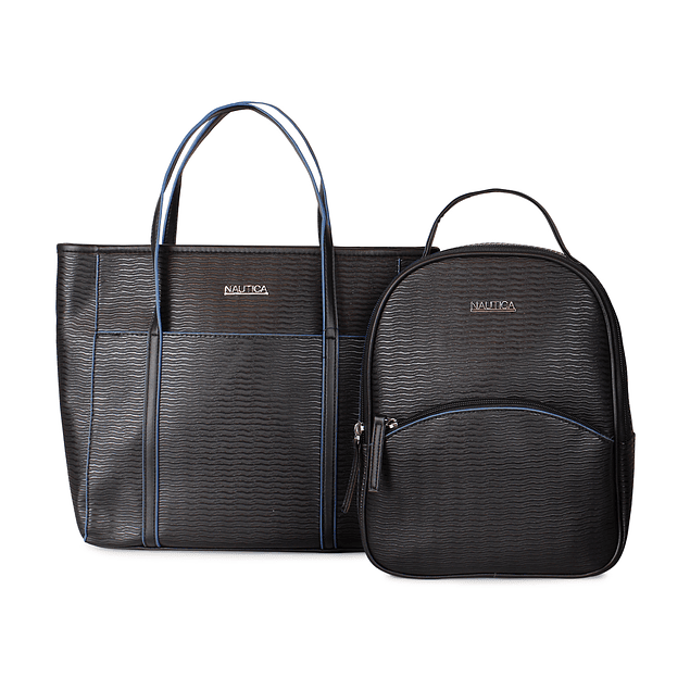 Pack Leeway Nautica Mochila + Cartera negra