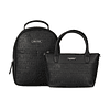 Pack Nautica Mochila Queen + Bolso tipo cartera Delray negro