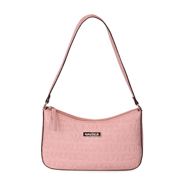 Pack de 4 Nautica Mochila + bandolera + Cartera + Bolso tipo cartera rosado