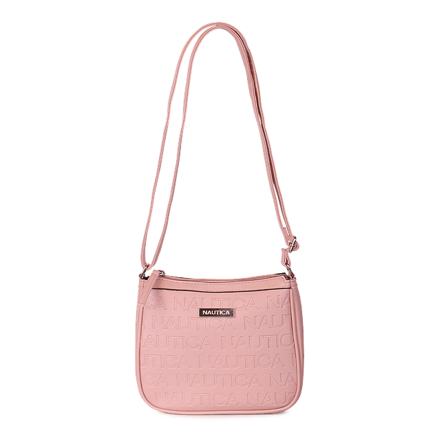 Pack de 4 Nautica Mochila + bandolera + Cartera + Bolso tipo cartera rosado