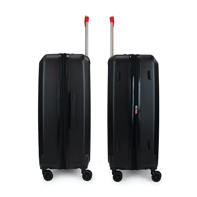 Pack 2 maletas M+L Olympia 20y 23kg negra-roja