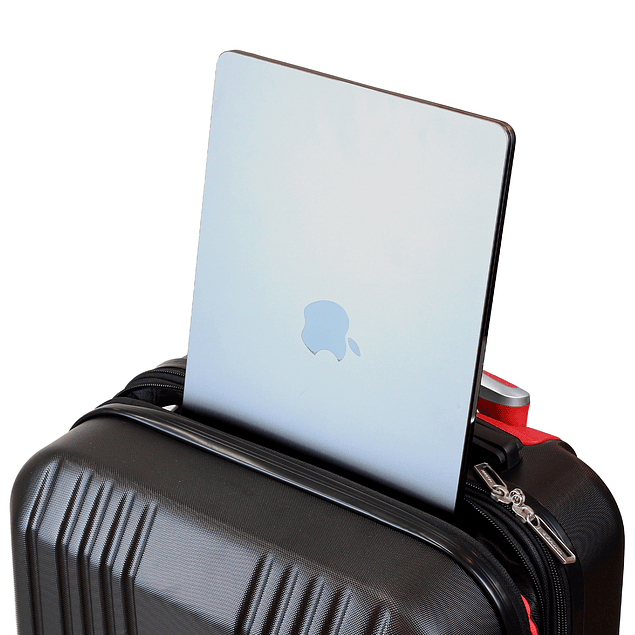 Maleta S de cabina Olympia 10kg negra-roja