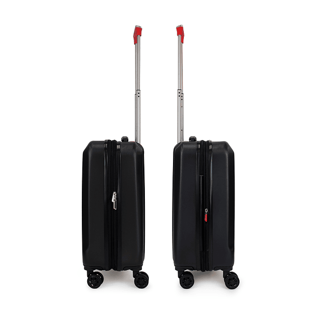 Maleta mediana Olympia 10kg negra-roja