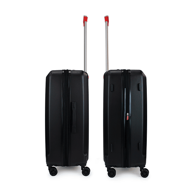 Pack 2 maletas S+M Olympia 10y20kg negra-roja