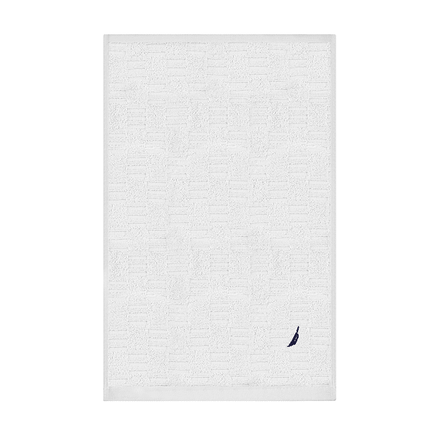 Toalla de cara SAVOY Nautica 100% algodón 30x50cm hipoalergénica blanca