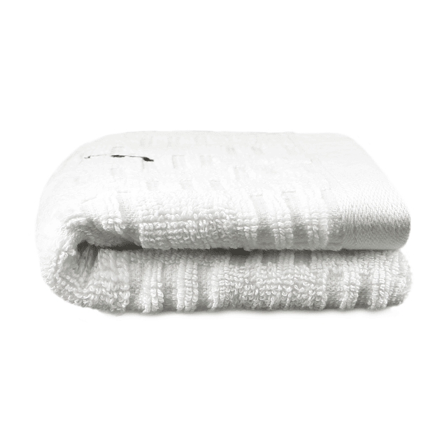 Toalla de cara SAVOY Nautica 100% algodón 30x50cm hipoalergénica blanca