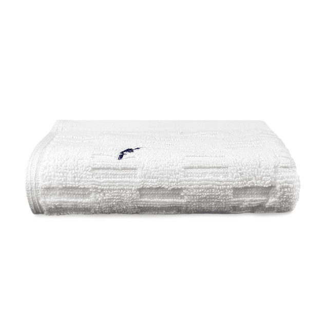 Toalla de cara SAVOY Nautica 100% algodón 30x50cm hipoalergénica blanca
