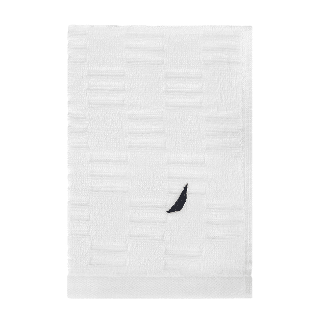 Toalla de cara SAVOY Nautica 100% algodón 30x50cm hipoalergénica blanca