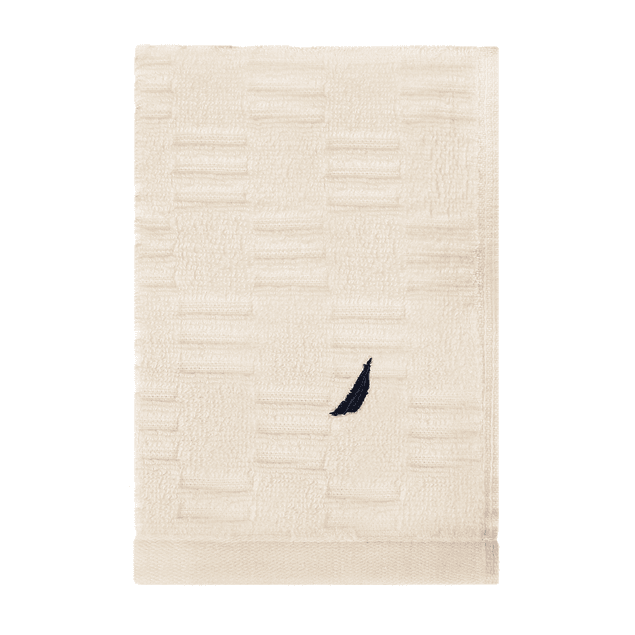 Toalla de cara SAVOY Nautica 100% algodón 30x50cm hipoalergénica crema