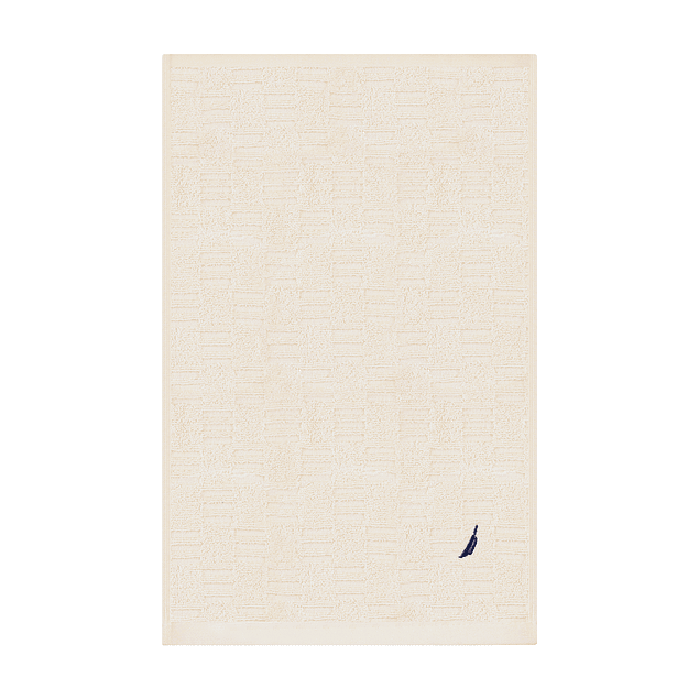Toalla de cara SAVOY Nautica 100% algodón 30x50cm hipoalergénica crema