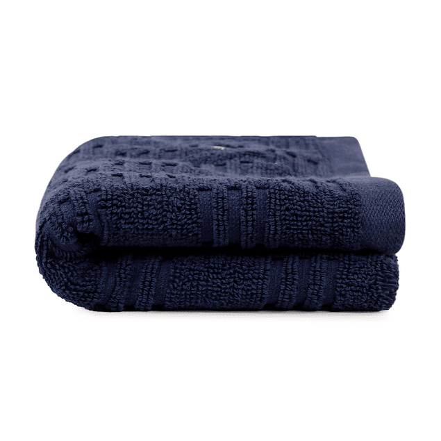 Toalla de cara SAVOY Nautica 100% algodón 30x50cm hipoalergénica azul marino