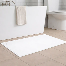 Toalla de piso Nautica Home 100% algodón logo blanco 46x76cm