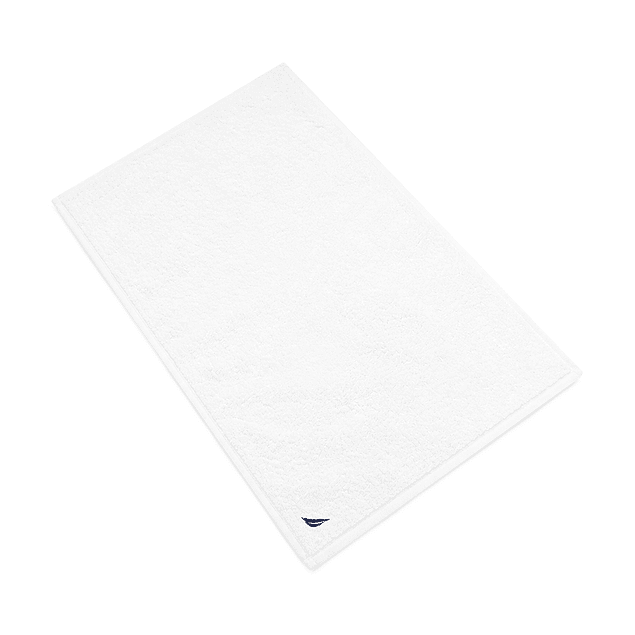 Toalla de piso Nautica Home 100% algodón logo azul 46x76cm