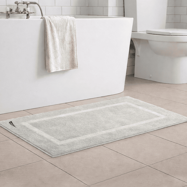 Toalla de piso SIGNATURE Nautica Home 100% algodón 45x76cm gris claro