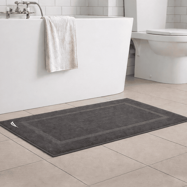 Toalla de piso SIGNATURE Nautica Home 100% algodón 45x76cm gris oscuro