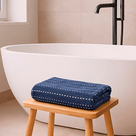 Toalla de Baño Stripe Nautica Home 100% algodón76x137cm azul