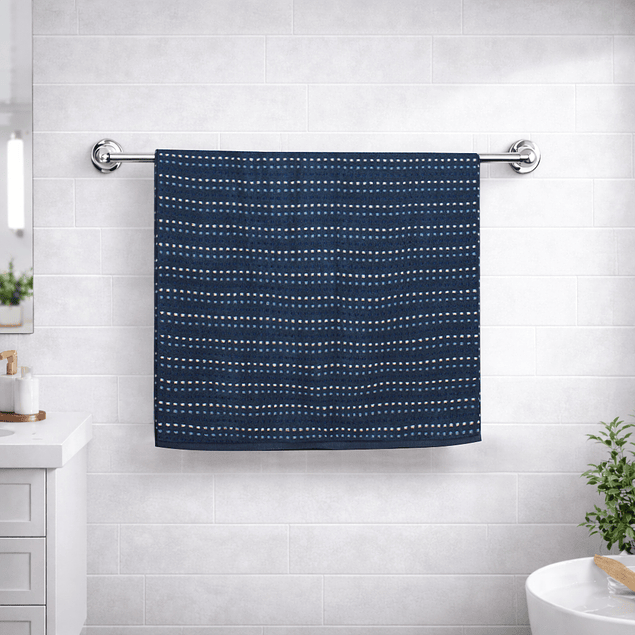 Toalla de Baño Stripe Nautica Home 100% algodón76x137cm azul