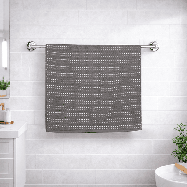 Toalla de Baño Stripe Nautica Home 100% algodón76x137cm gris