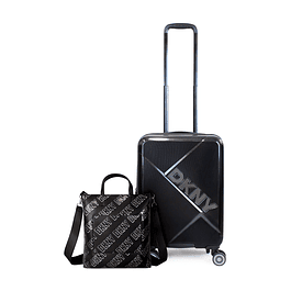 Pack Maleta cabina Donna Karan Woman 10kg negra + Bolso Tote Tilly DKNY