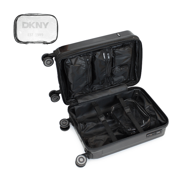 Pack Maleta cabina Donna Karan Woman 10kg negra + Bolso Tote Tilly DKNY