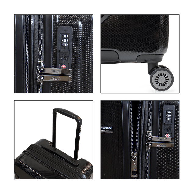 Pack Maleta cabina Donna Karan Woman 10kg negra + Bolso Tote Tilly DKNY