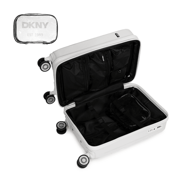 Pack Maleta cabina Donna Karan Woman 10kg blanca + Bolso Tote Tilly DKNY