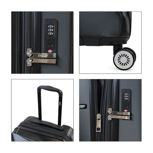 Pack 2 Maletas Donna Karan Divina S 10kg + L 23kg + Bolso Tote Tilly DKNY