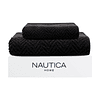 Set 2 Toallas Nautica VIS Cara+mano 100% algodón alta calidad negro