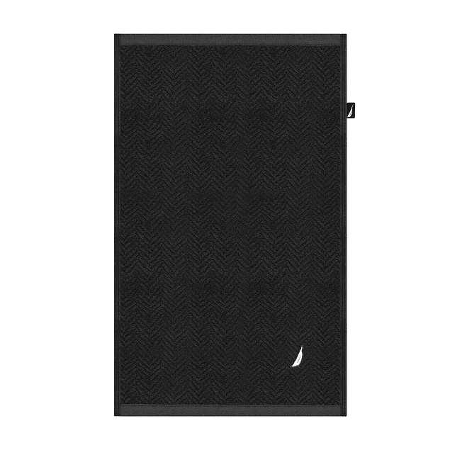 Set 2 Toallas Nautica VIS Cara+mano 100% algodón alta calidad negro