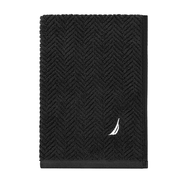 Set 2 Toallas Nautica VIS Cara+mano 100% algodón alta calidad negro