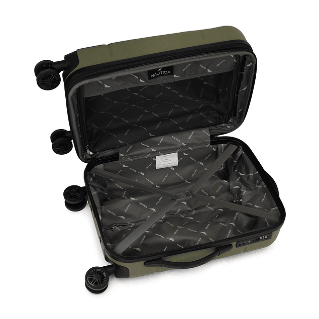 Maleta cabina Amsterdam S 10kg verde Nautica