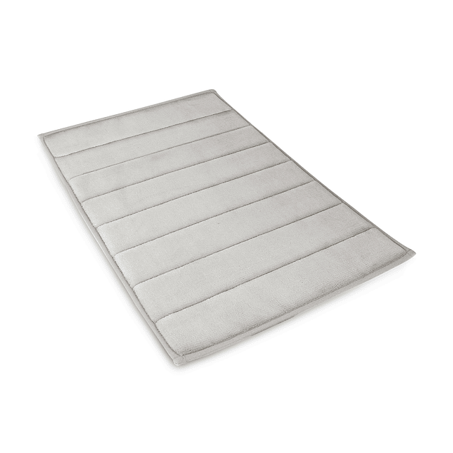 Pack 2 Alfombras de Baño ultra suave Nautica 40x60cm + 50x80cm gris