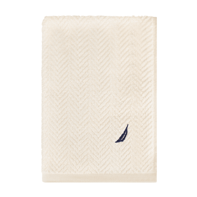 Set 3 Toallas Nautica VIS Cara+mano+cuerpo 100% algodón alta calidad crema