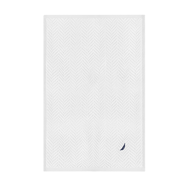 Set 3 Toallas Nautica VIS Cara+mano+cuerpo 100% algodón alta calidad blanco