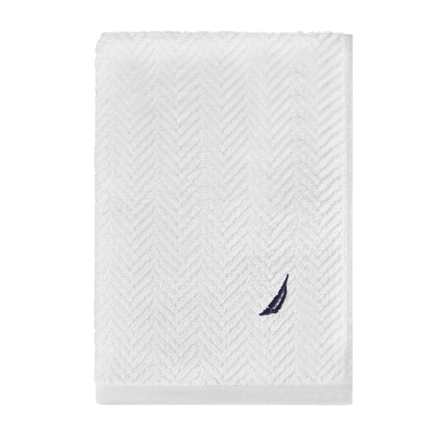 Set 3 Toallas Nautica VIS Cara+mano+cuerpo 100% algodón alta calidad blanco