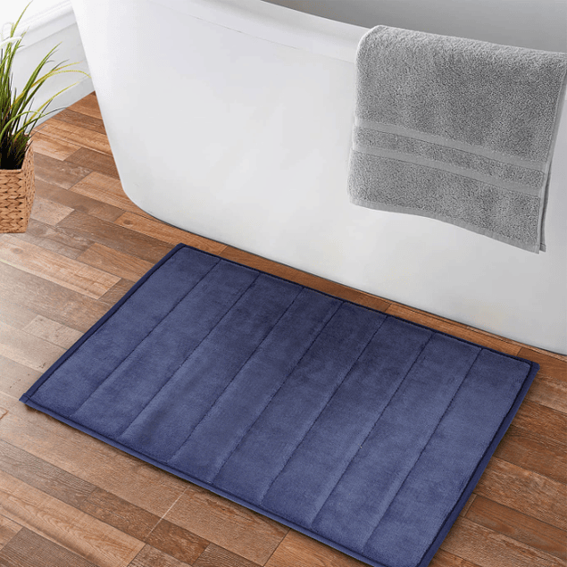 Pack 2 Alfombras de Baño ultra suave Nautica 40x60cm + 50x80cm azul