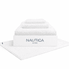 Set 4 Toallas Nautica SIGNATURE Cara+mano+cuerpo+piso 100% algodón alta calidad blanco