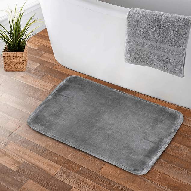 Pack 2 Alfombras de Baño Nautica Home 40x60 + 50x80cm gris