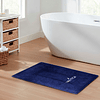 Pack 2 Alfombra de Baño algodón absorbente GOZO Nautica 50x80cm azul marino