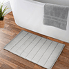Pack 2 Alfombras de baño Nautica Home 40x60cm coralina ultra suave gris