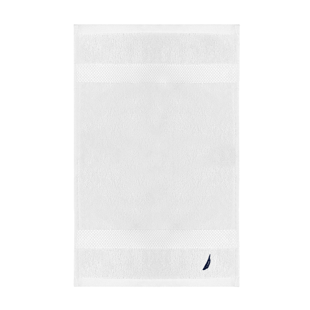 Set 2 Toallas Nautica HEAVEN Cara+mano 100% algodón alta calidad blanco