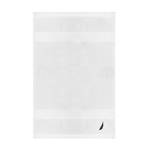 Set 2 Toallas Nautica HEAVEN Cara+mano 100% algodón alta calidad blanco